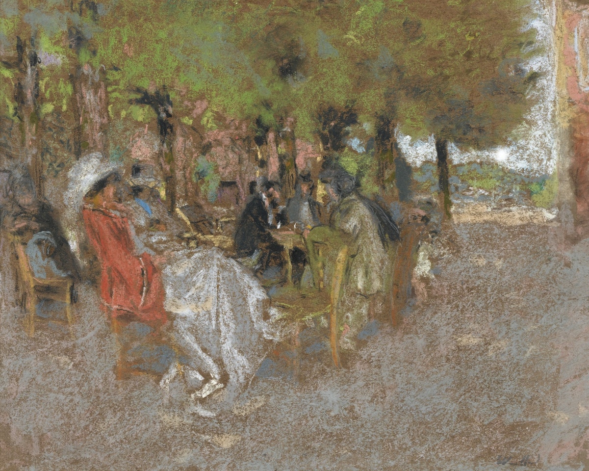PERSONNAGES SOUS LES ARBRES by Édouard Vuillard