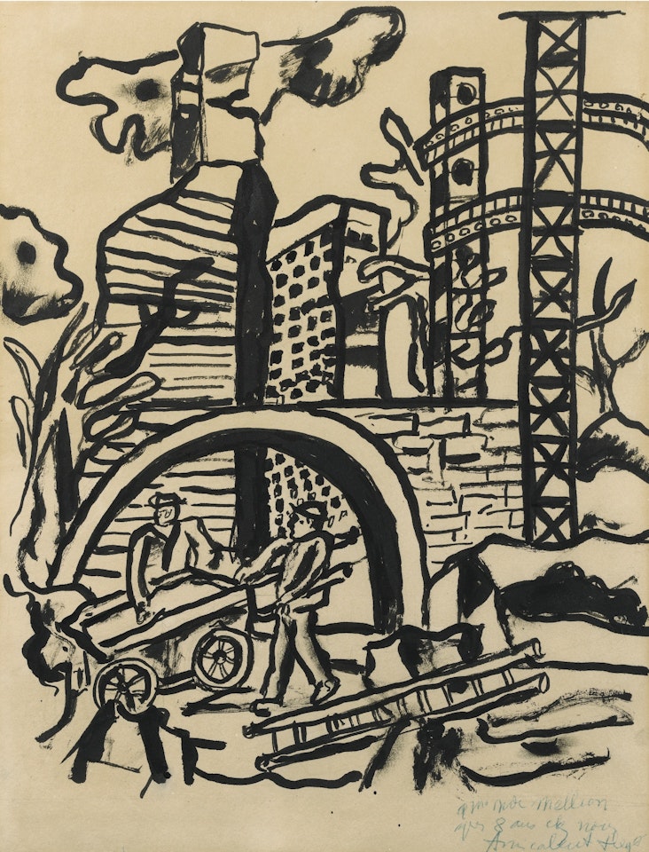 ETUDE POUR UN PAYSAGE DE SEINE ET OISE by Fernand Leger