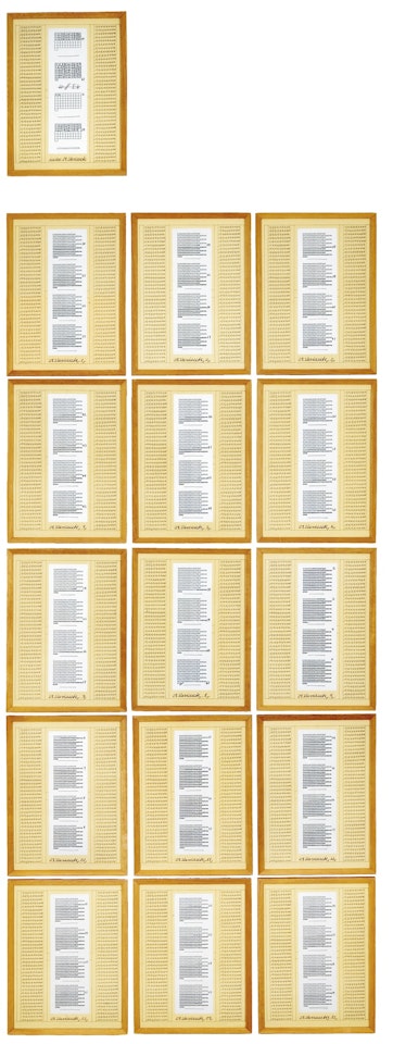 60 WORKS RE: 1 WORK, 29TH VARIANT by Hanne Darboven