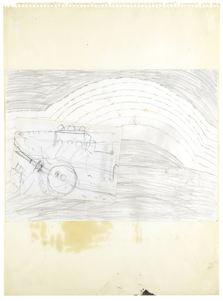ENTWURF FÜR TIBERIUSBRÜCKE RIMINI by Joseph Beuys