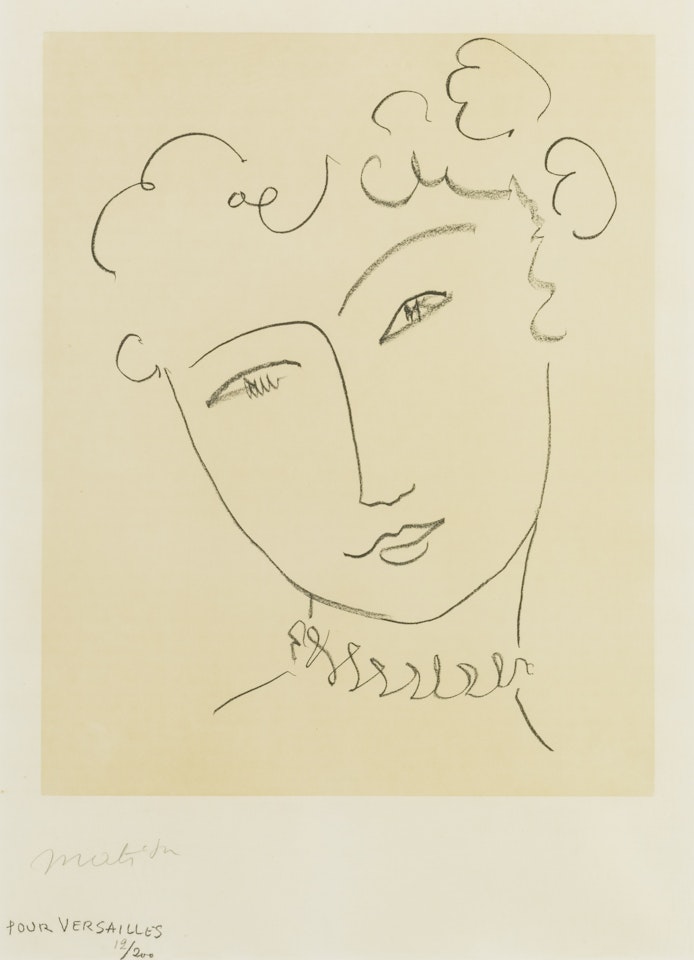 LA POMPADOUR: PLATE I (D. 664) by Henri Matisse