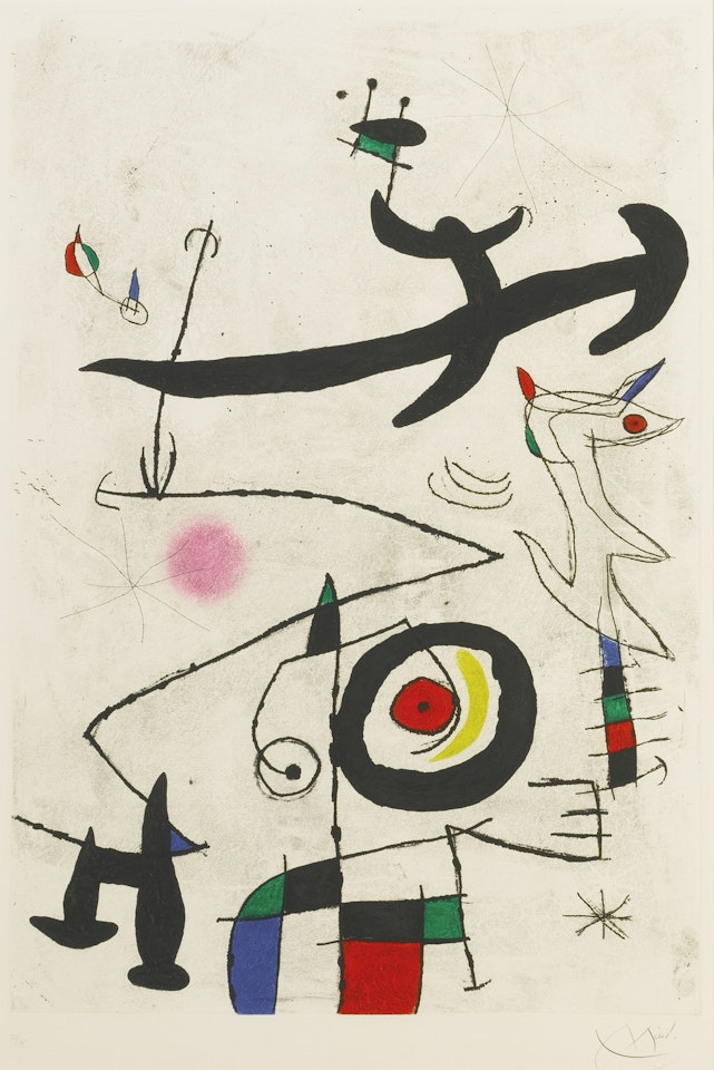 VILLAGE D'OISEAUX (D. 526) by Joan Miró