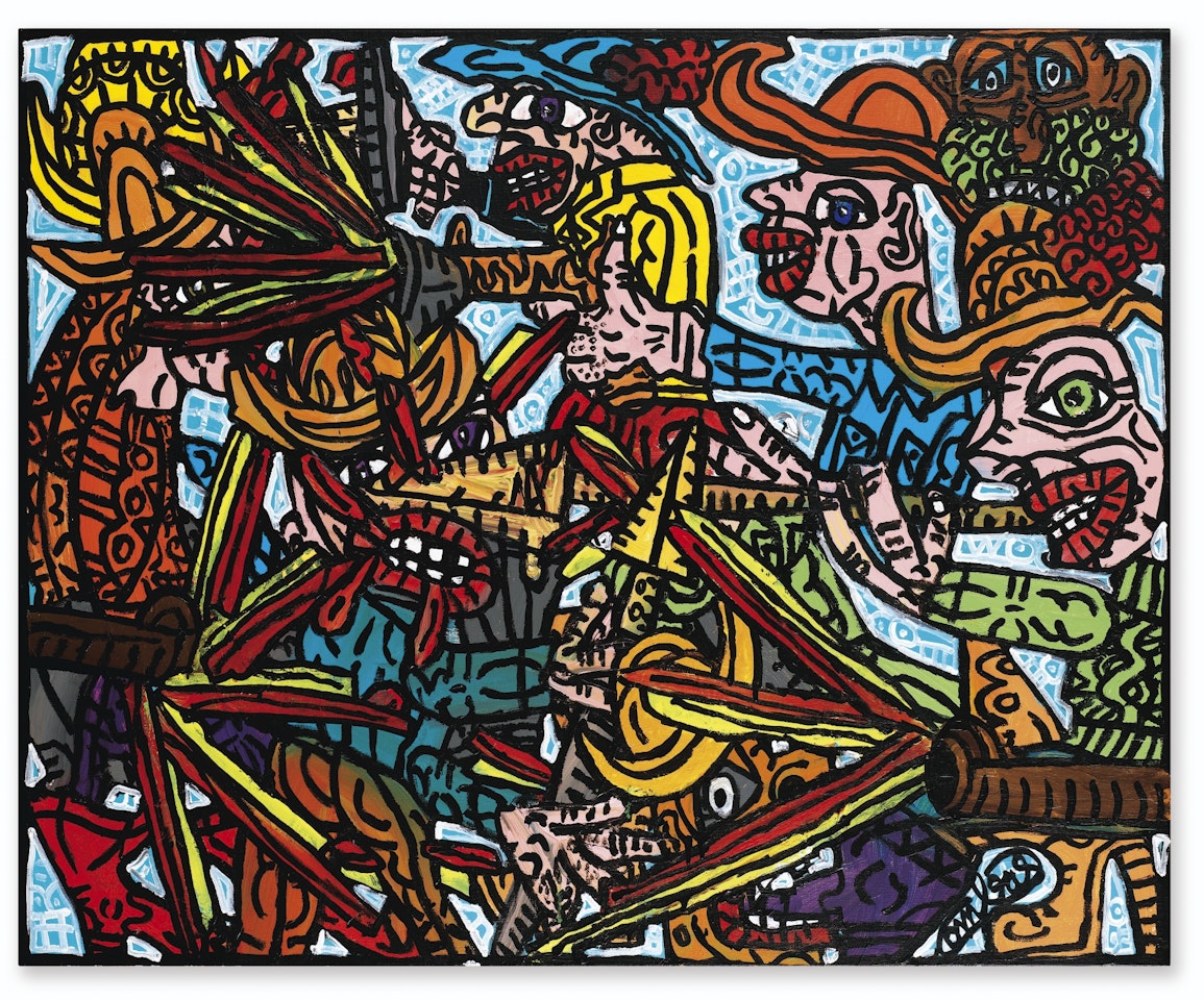 SANS TITRE
SIGNED; ACRYLIC ON CANVAS. EXECUTED IN 1995. by Robert Combas