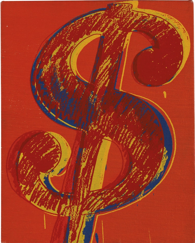 DOLLAR SIGN by Andy Warhol