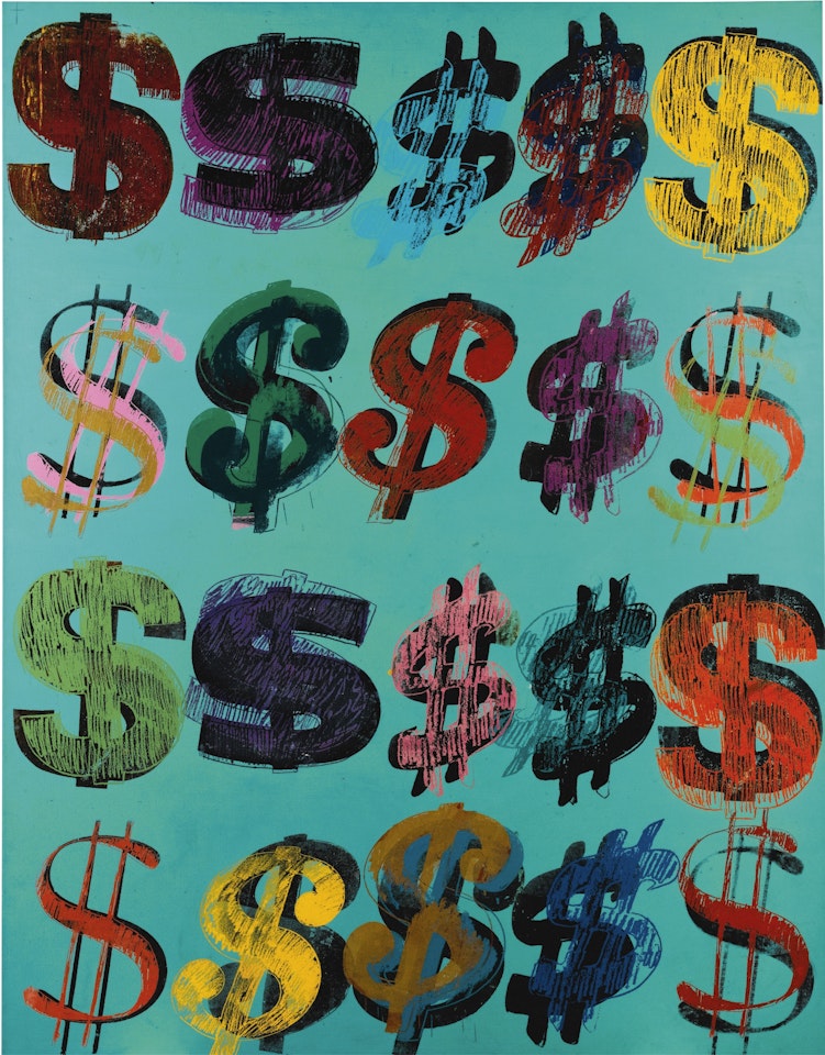 DOLLAR SIGNS by Andy Warhol