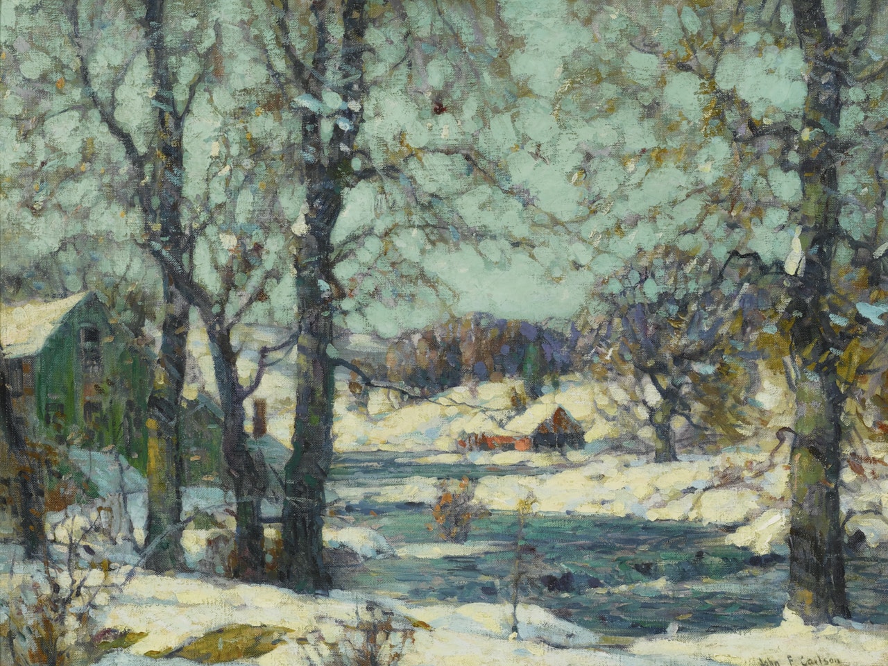 Winter, Woodstock by John Fabian Carlson