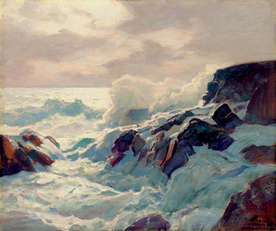 Pounding surf by Frederick Judd Waugh