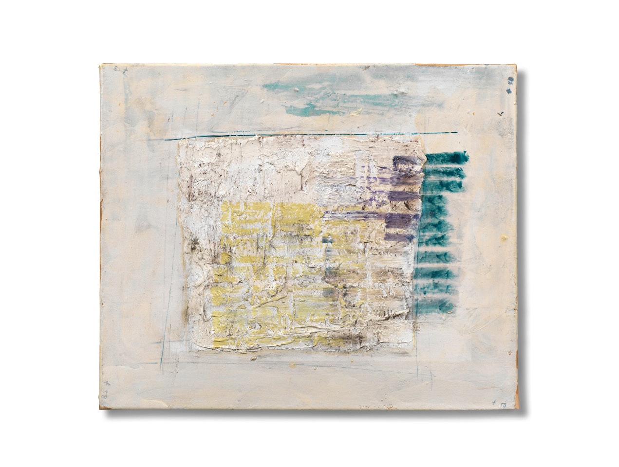 Surfaces de couleurs, tableau à 4 cotés by Jean Fautrier
