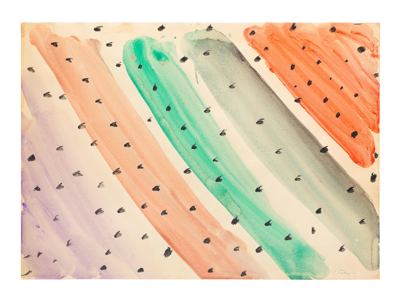 Concetto spaziale by Lucio Fontana