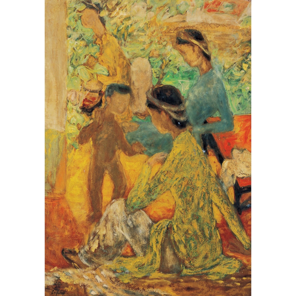 La Famille Dans Le Jardin by Le Pho