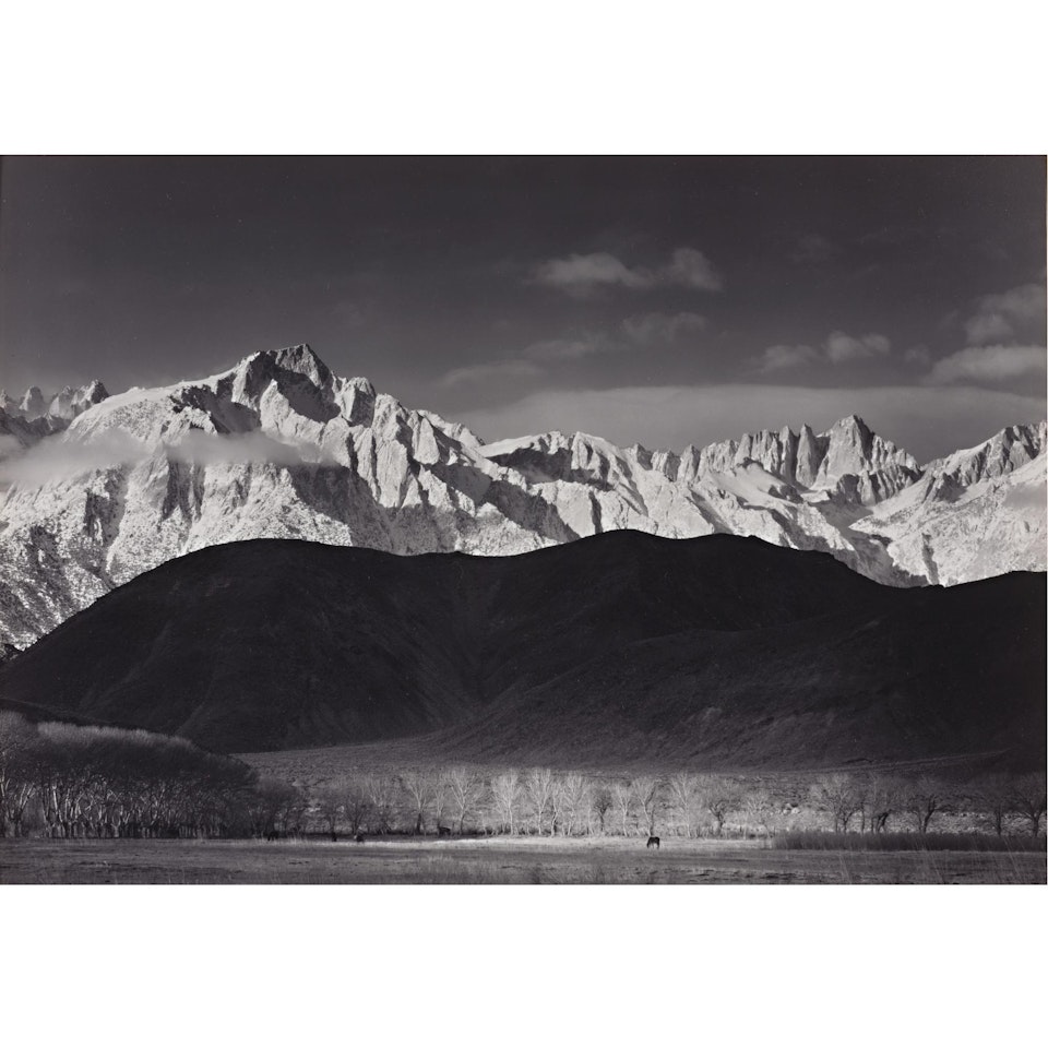 Winter Sunrise, Sierra Nevada, From Lone Pine by Ansel Adams