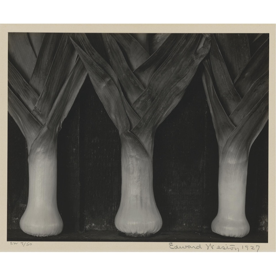 Leeks by Edward Weston