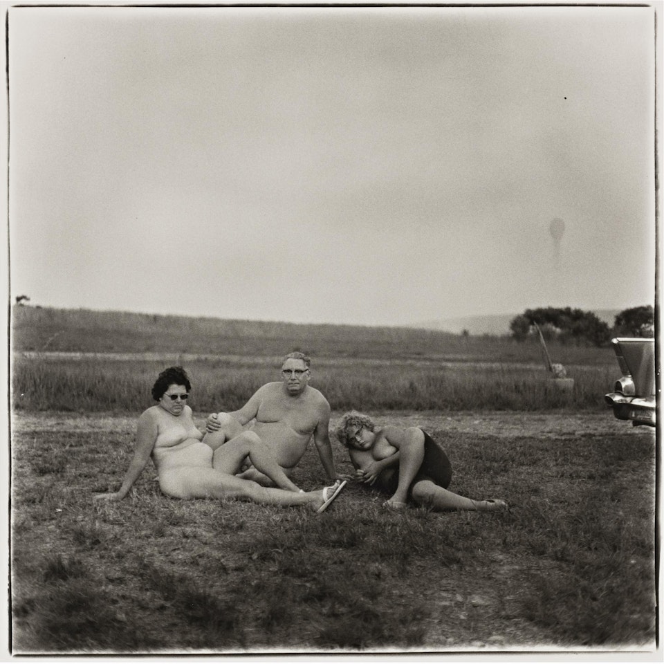 A Family One Evening In A Nudist Camp, Pa. by Diane Arbus by Neil Selkirk