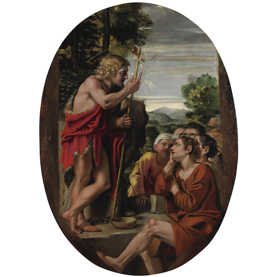 La Predica Del Battista by Annibale Carracci