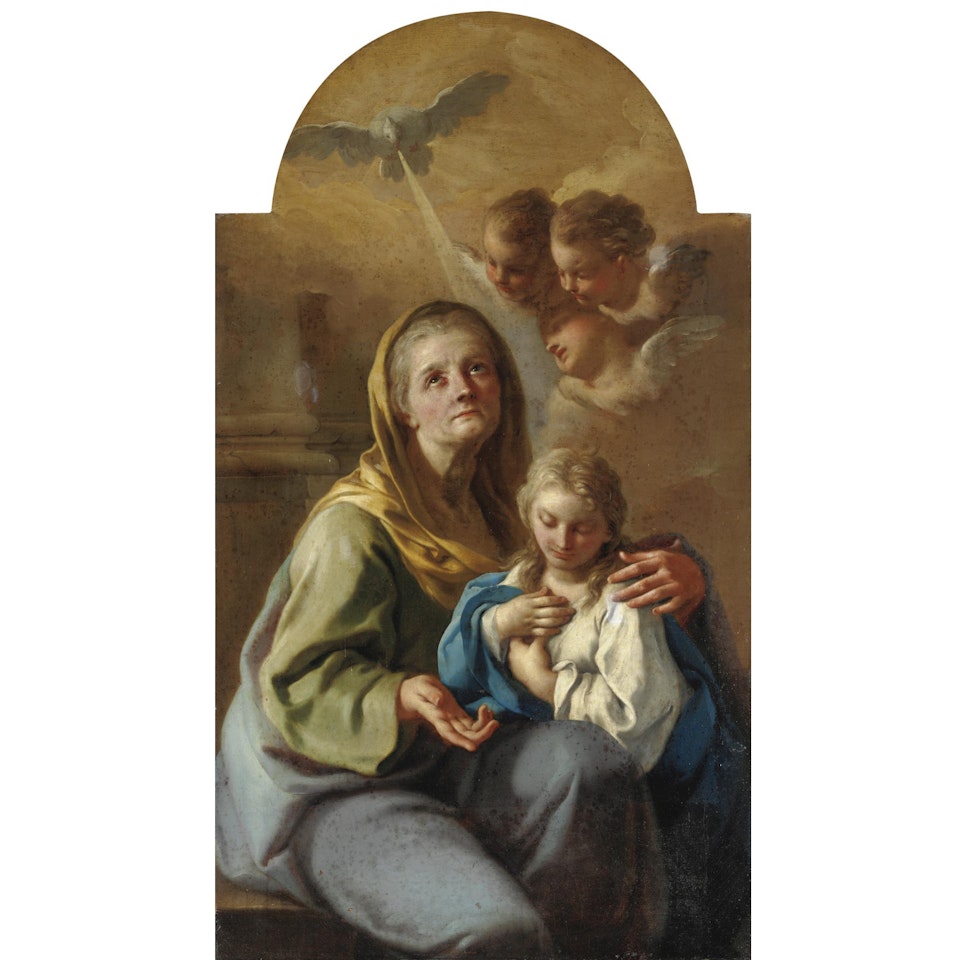 Sant'anna E La Vergine Bambina by Francesco de Mura