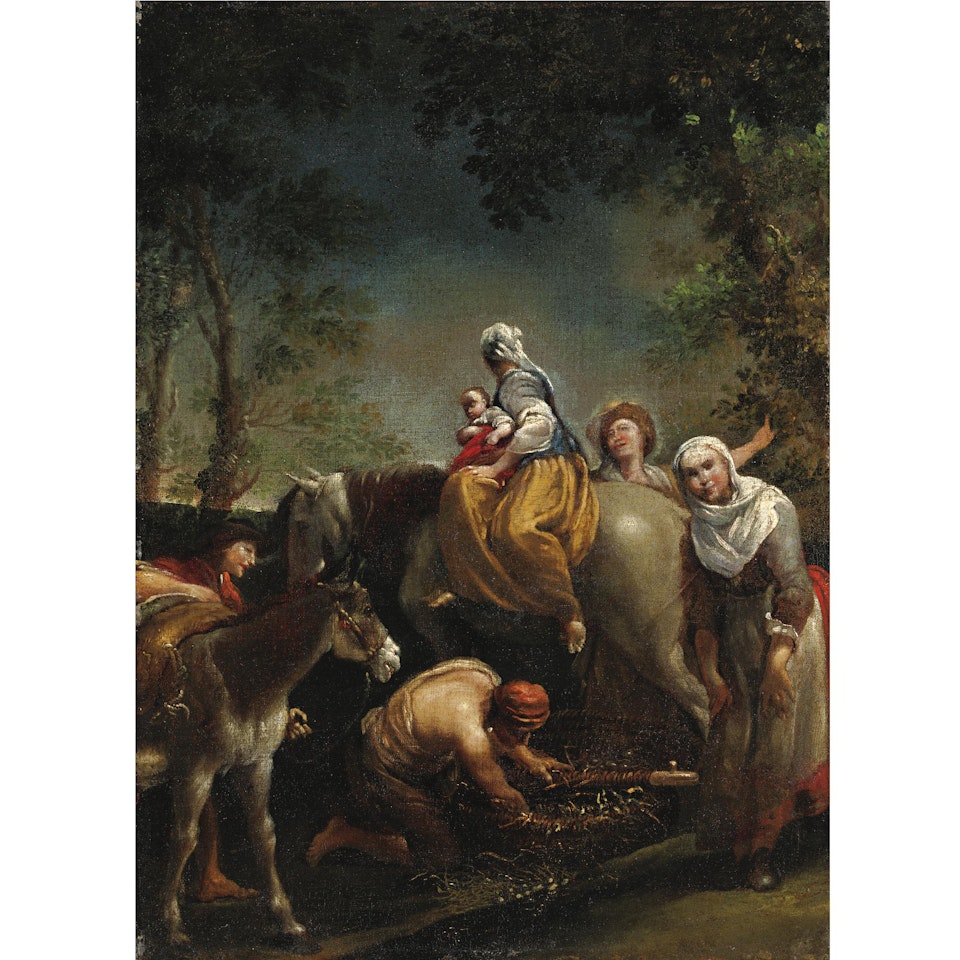 La Fuga In Egitto by Giuseppe Maria Crespi