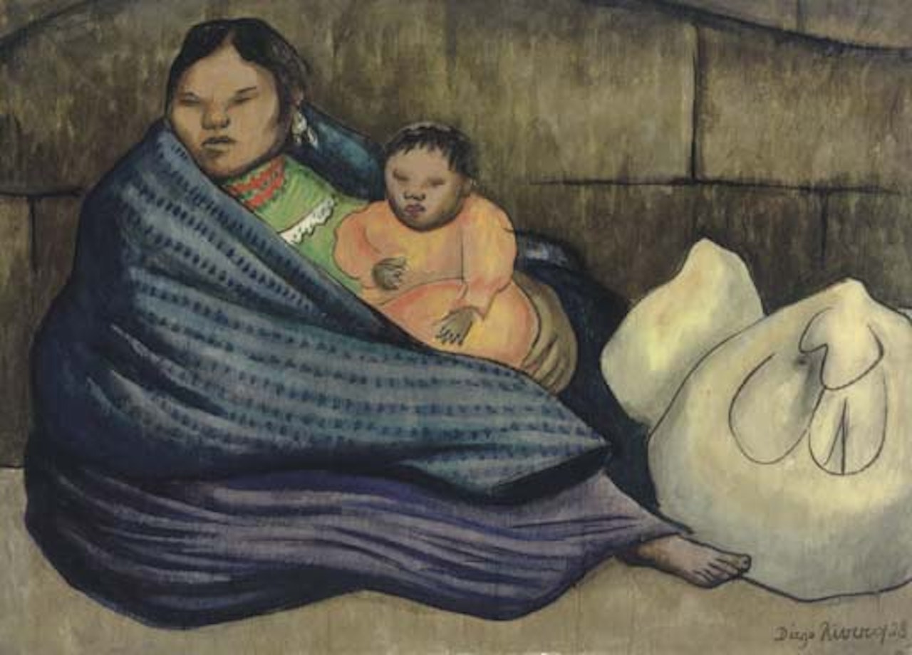 Patzcuaro woman by Diego Rivera