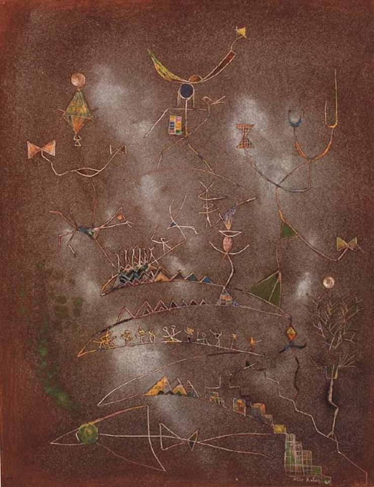 Self-portrait with autobiography by Alice Rahon
