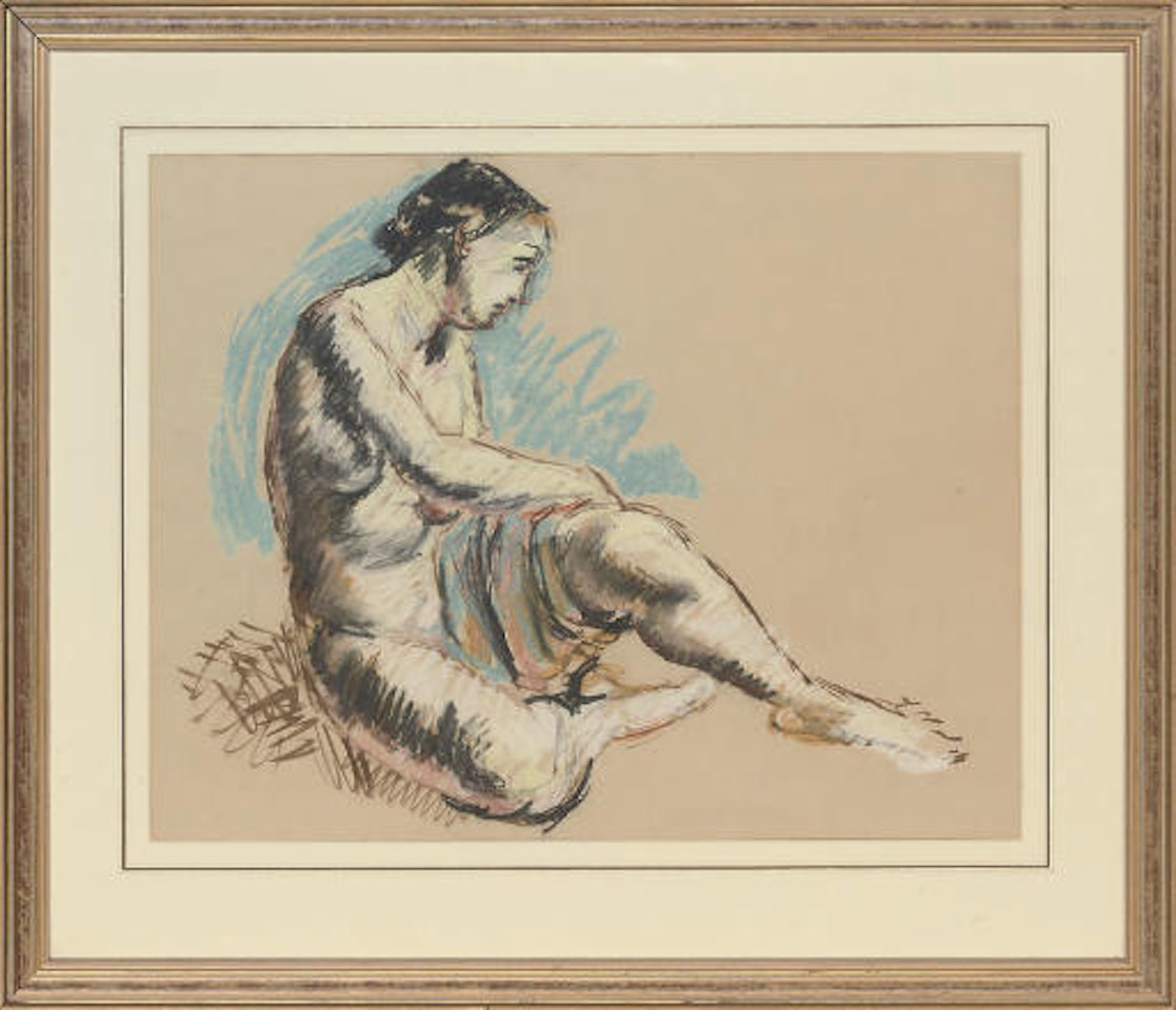 Study for panel to decorate the 'Queen Mary' by Duncan Grant