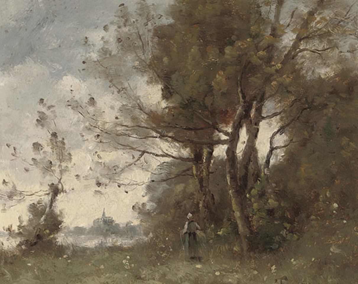 Bord de la Loire à Saumur by Paul Désiré Trouillebert