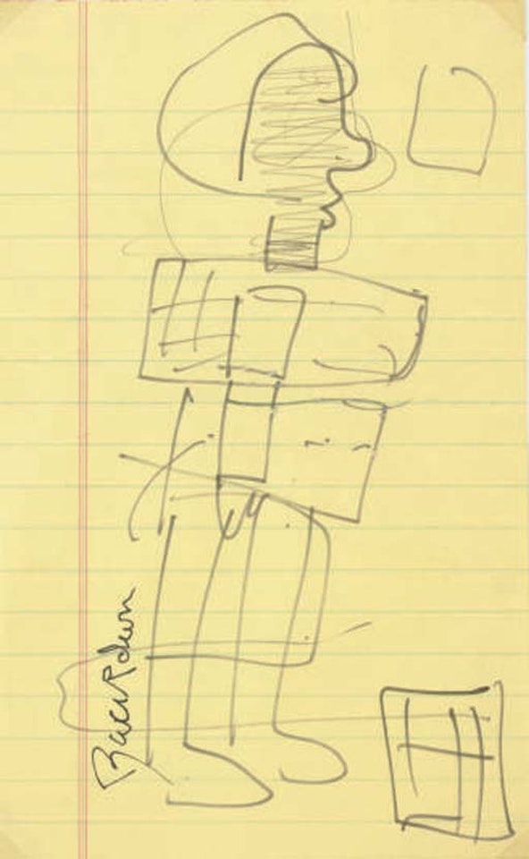 Figure sketch by Romare Bearden