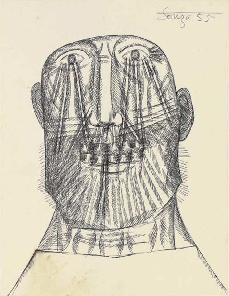 Untitled - head by Francis Newton Souza