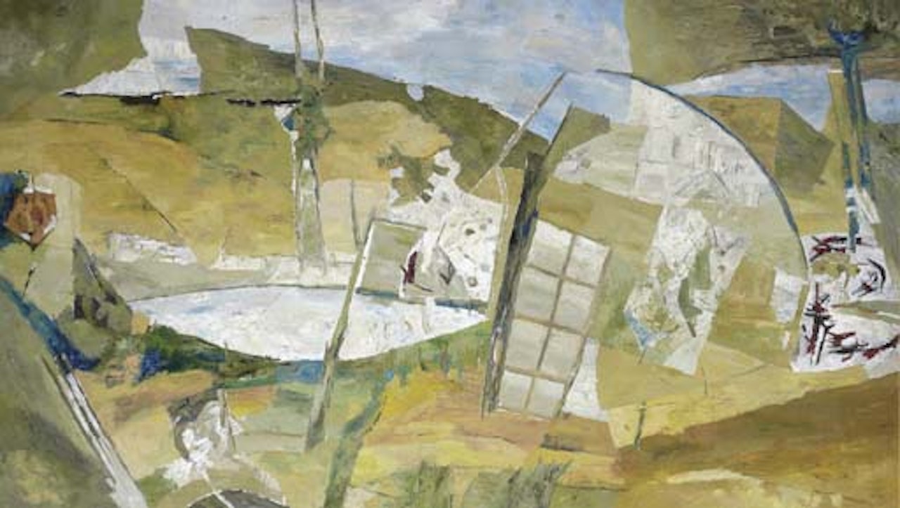 Untitled - landscape by Ram Kumar