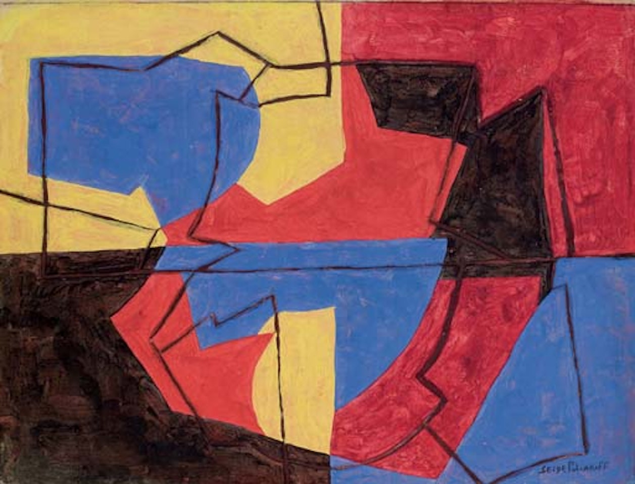 Composition aux traits by Serge Poliakoff
