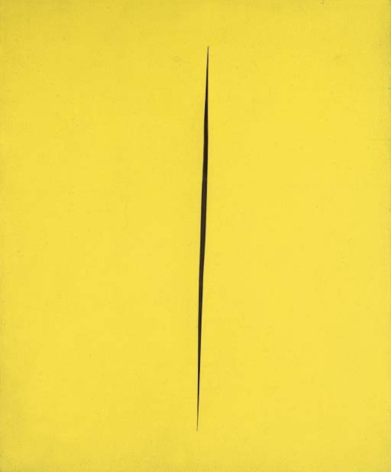 Concetto spaziale by Lucio Fontana
