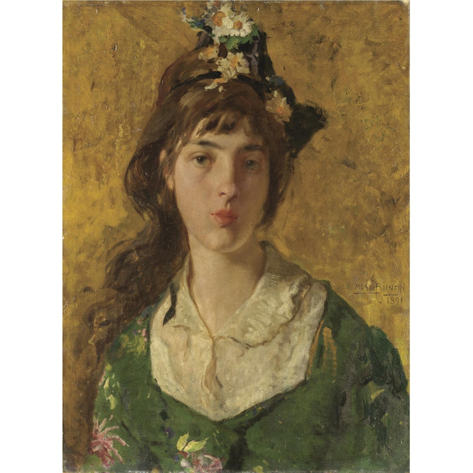 Ritratto Di Margherita by Mose Bianchi