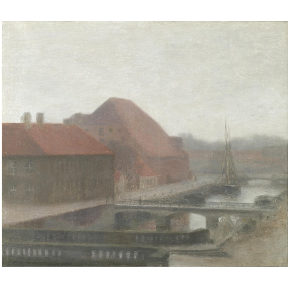 Fra Frederiksholms Kanal (View Of Frederiksholm Canal) by Vilhelm Hammershoi