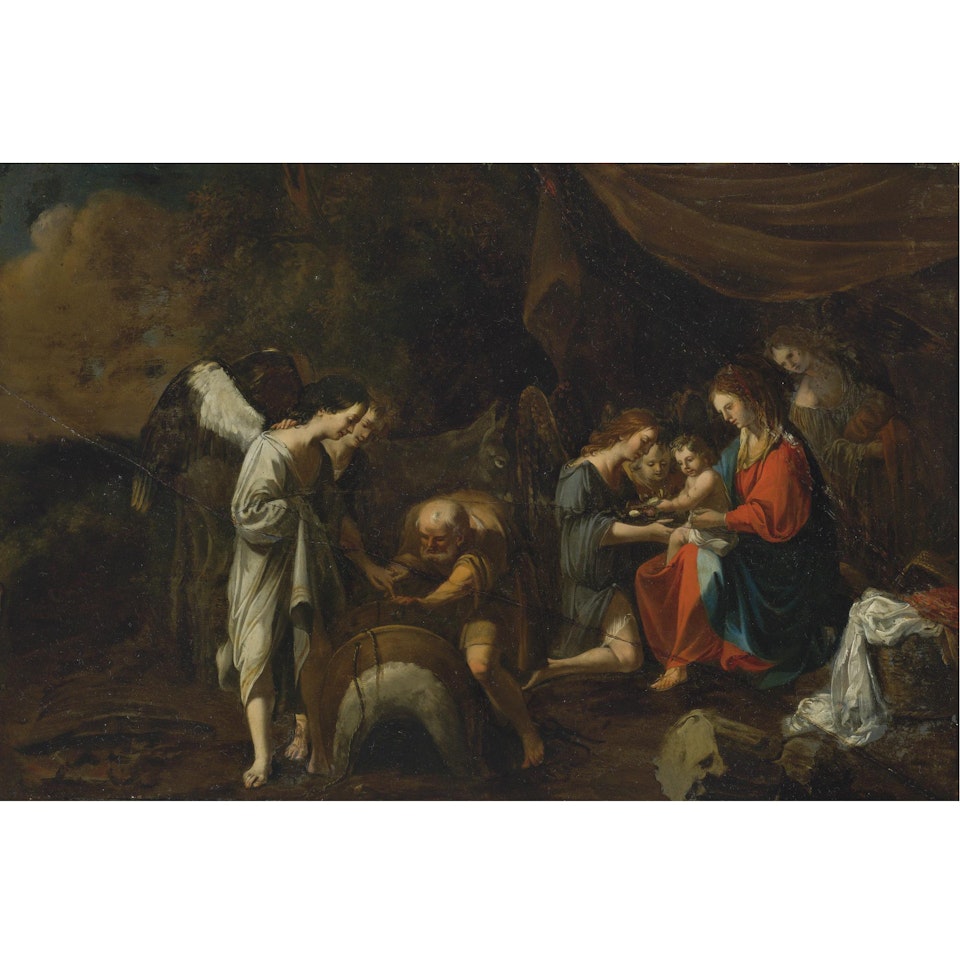 Rest On The Flight Into Egypt by Jean Tassel