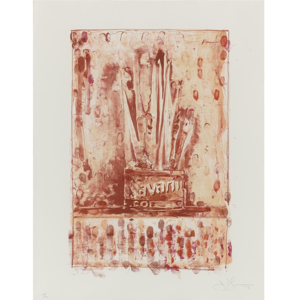 Savarin 3 (Red) (Ulae 193) by Jasper Johns