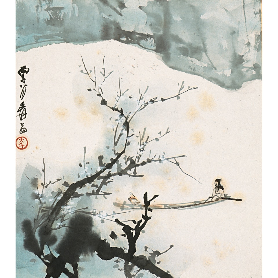 Boating On The Lake by Zhang Daqian