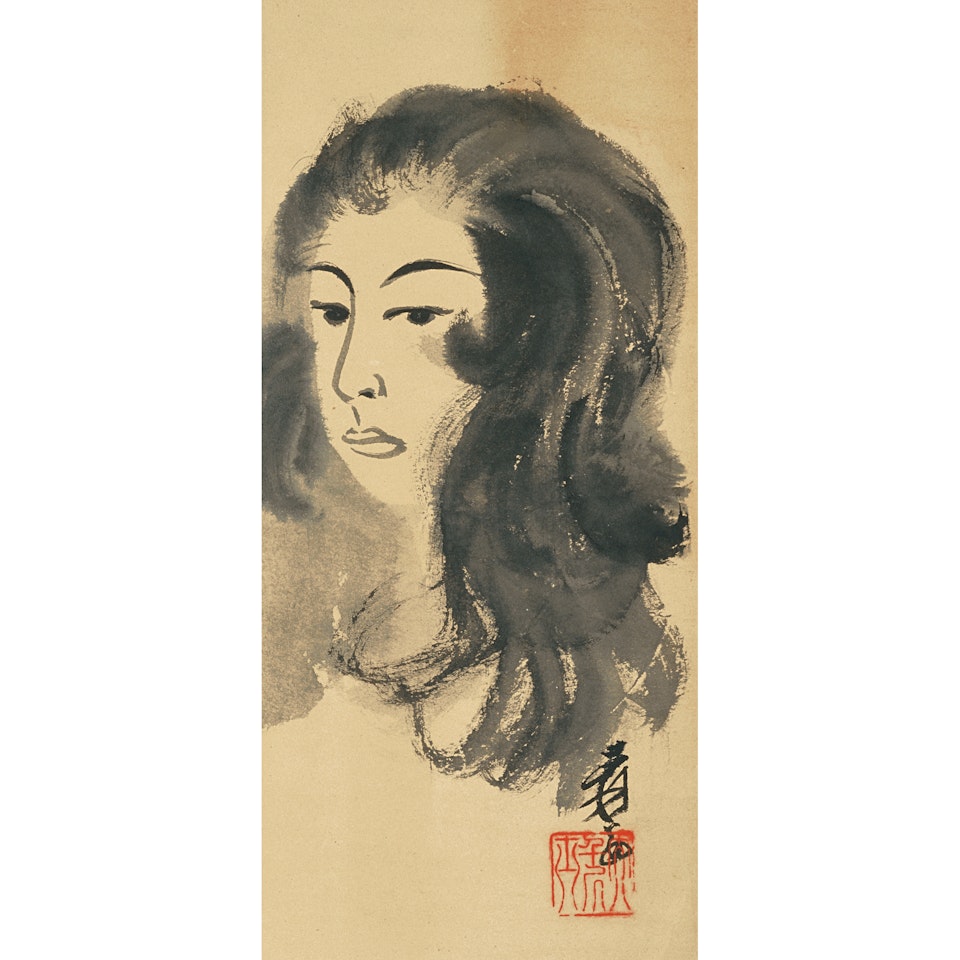 Portrait Of A Lady by Zhang Daqian