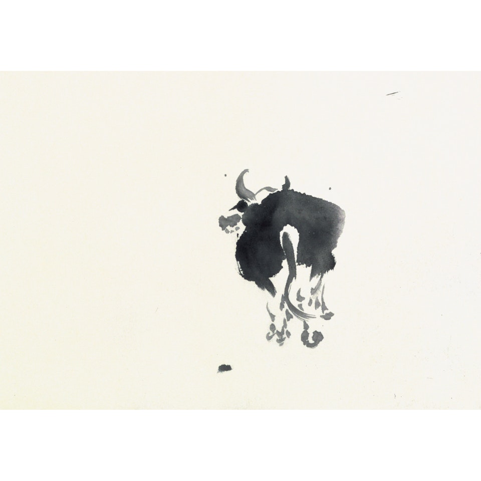 Buffalo; Fishing; Self-portrait by Zhang Daqian