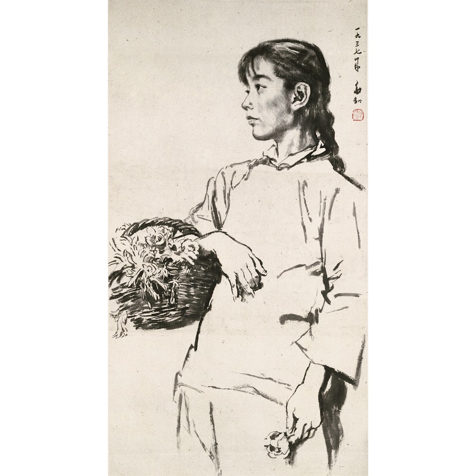 Flower Girl by Jiang Zhaohe