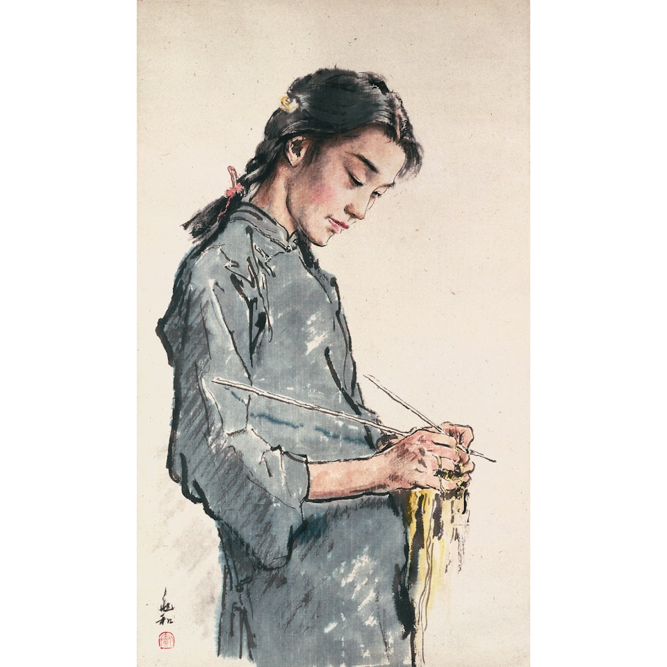 Knitting by Jiang Zhaohe
