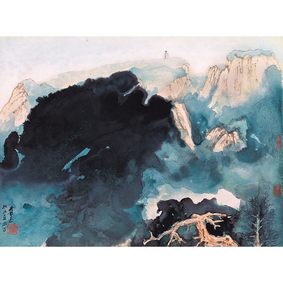 Top Of The Mountain by Zhang Daqian