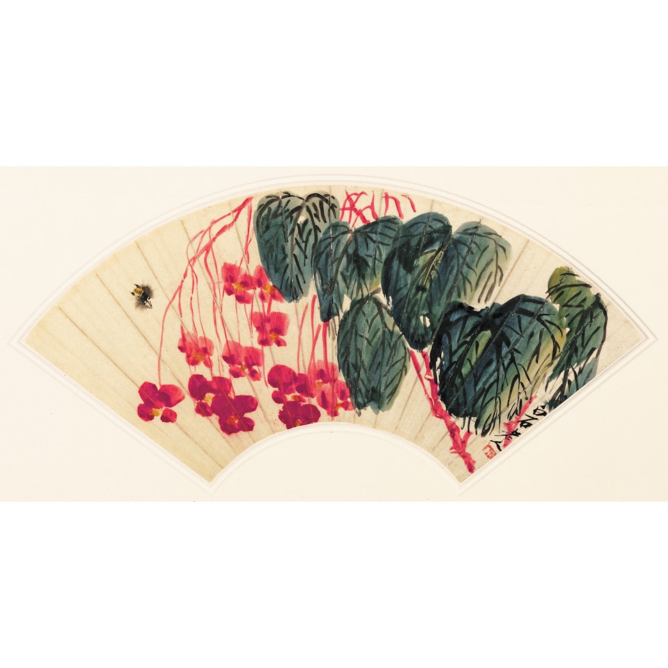 Begonia And Bee by Qi Baishi