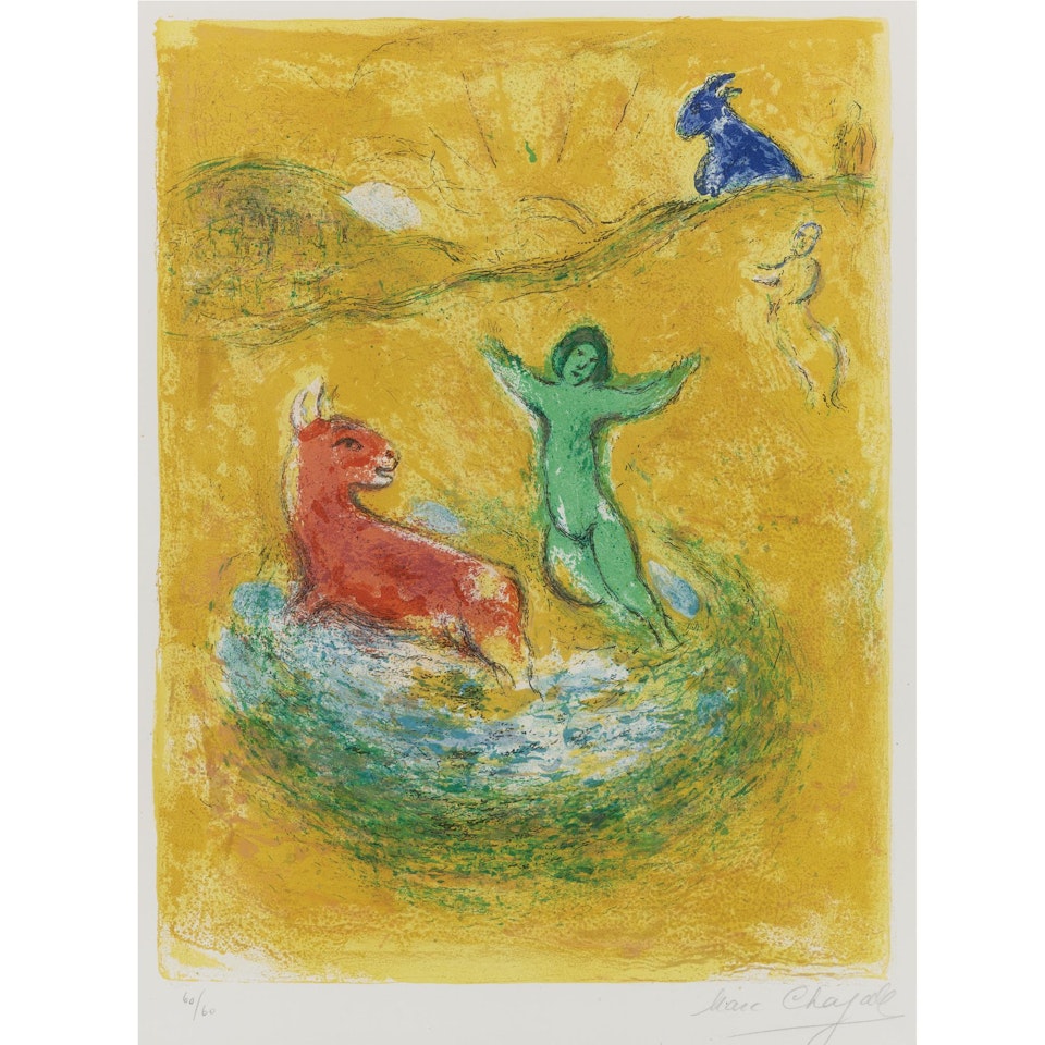 Daphnis And Chloe: The Wolf Pit (M. 312) by Marc Chagall