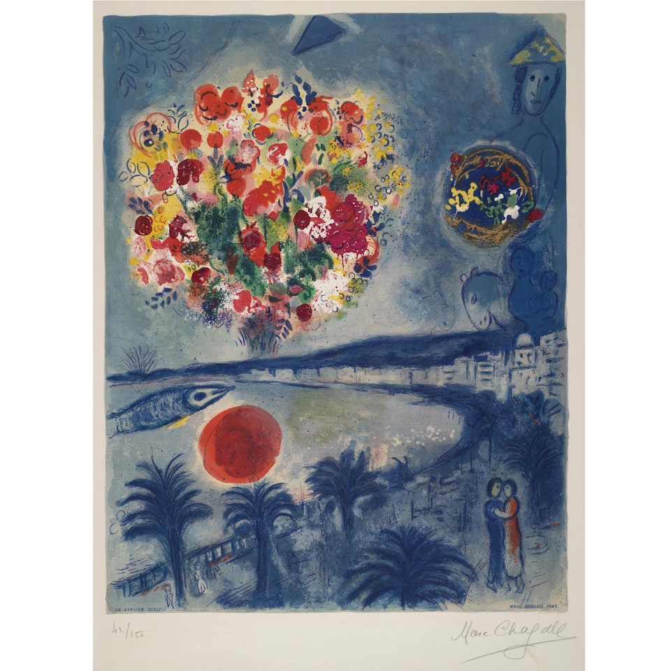Sunset (M. Cs 26) by Marc Chagall by Charles Sorlier