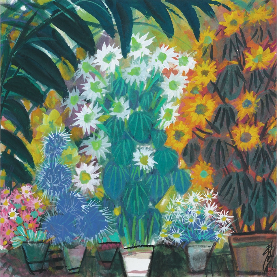 Summer Blossoms by Lin Fengmian