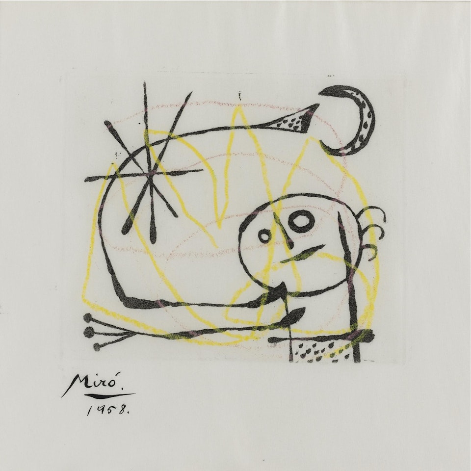 La Bague Daurore: One Plate (D. 126) by Joan Miró