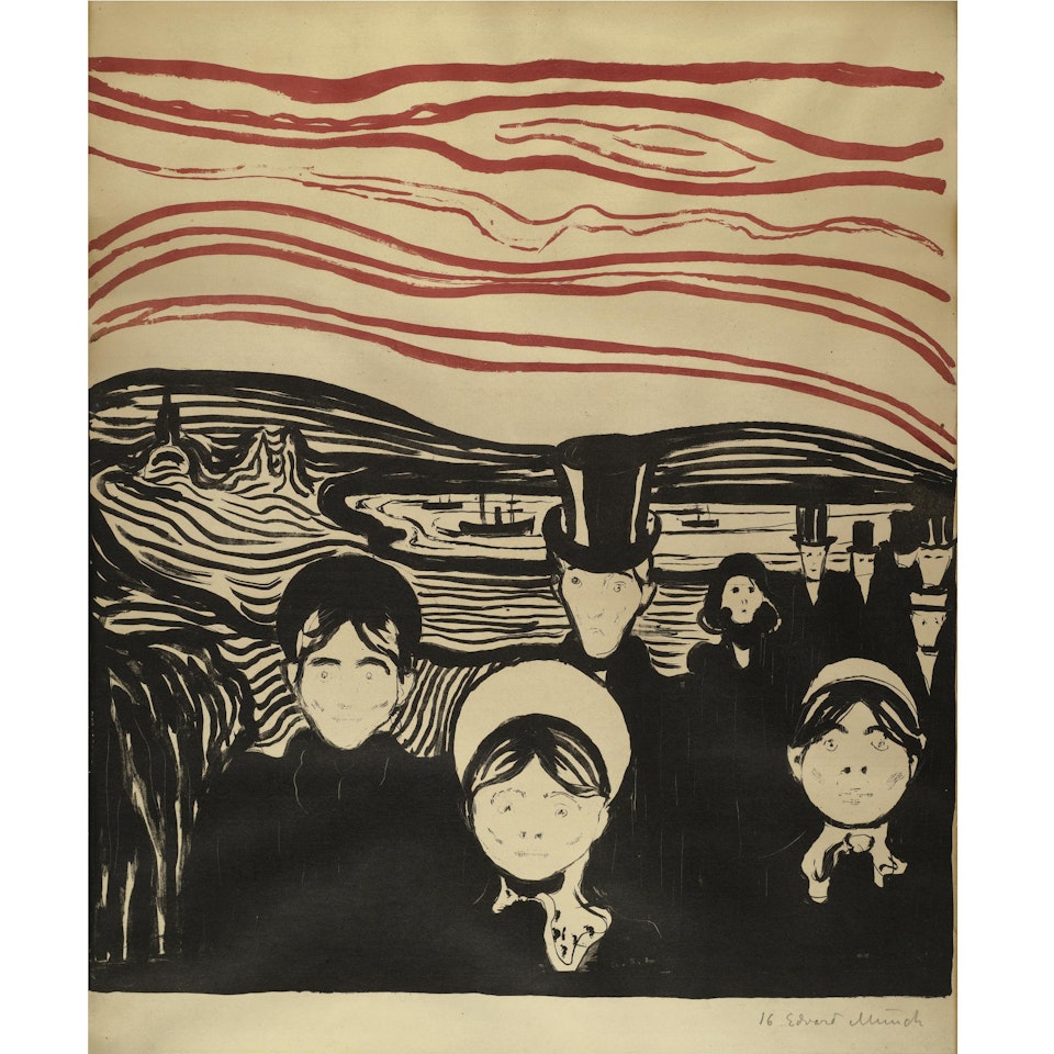 Angst (W. 63; Sch. 61) by Edvard Munch