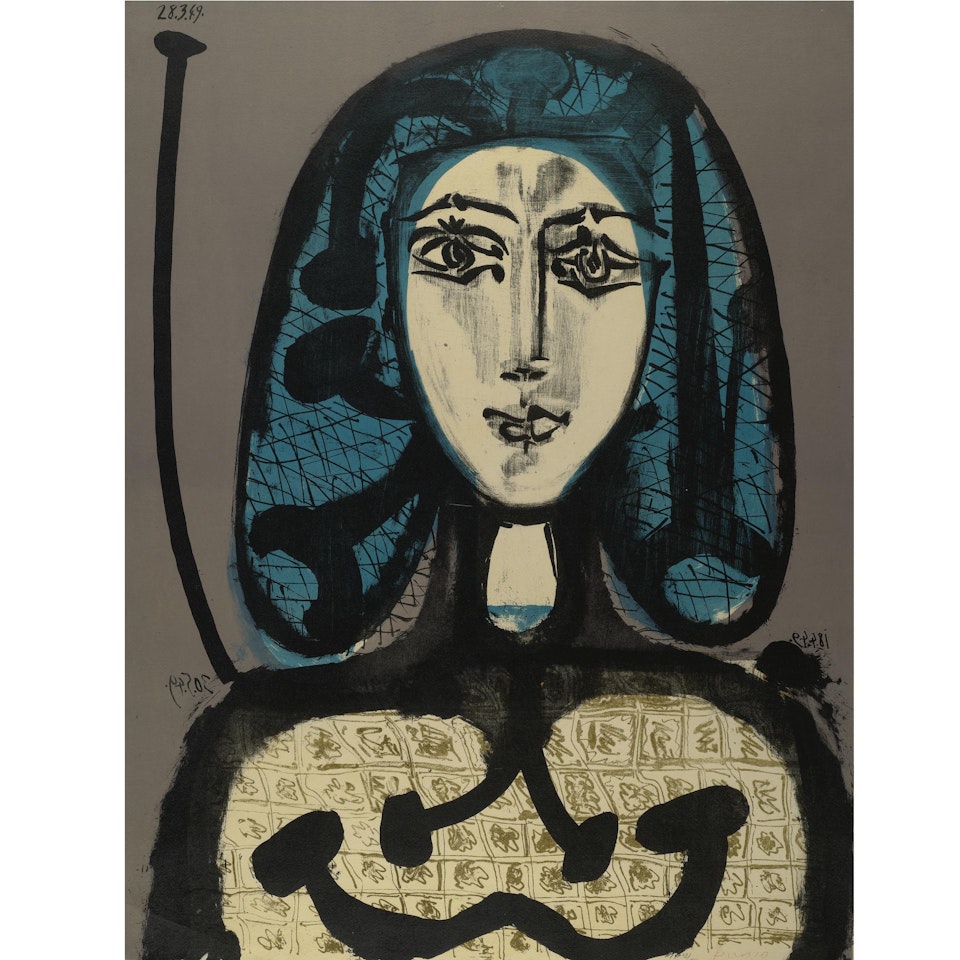 La Femme Ã La Resille (B. 612) by Pablo Picasso