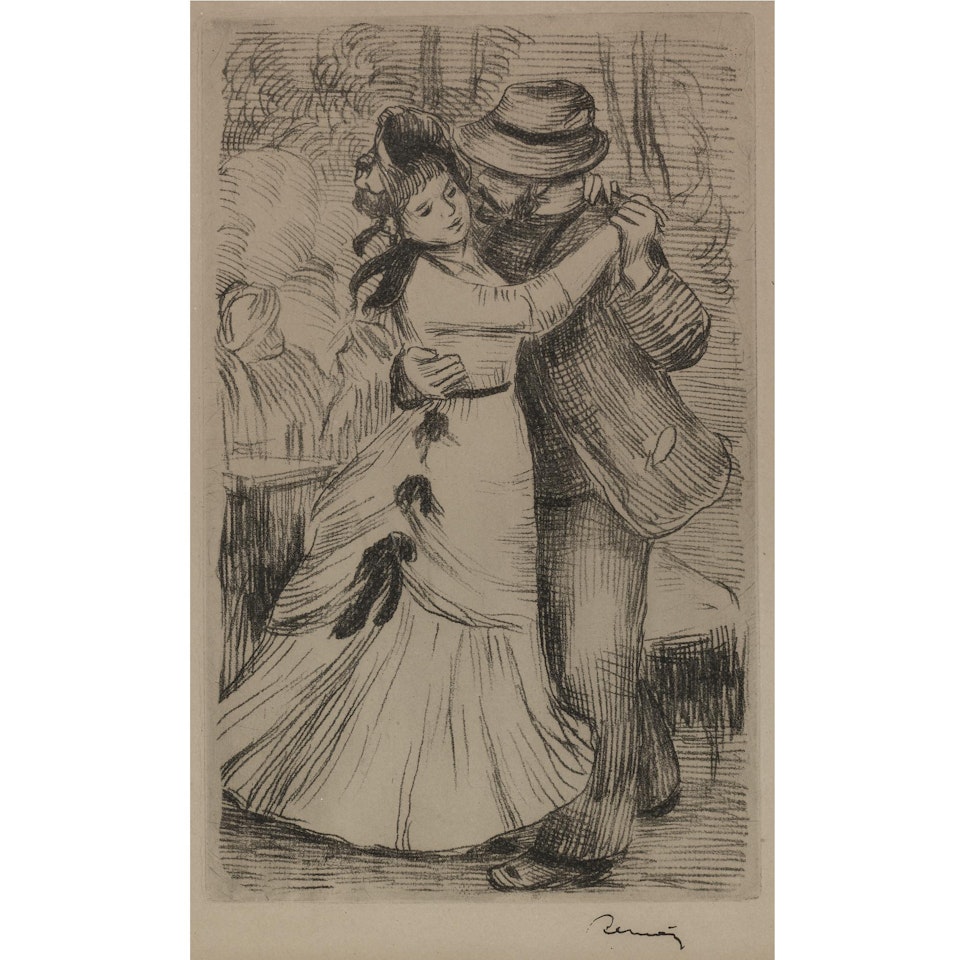 La Danse Á La Campagne, 2e Planche (Delteil, Stella 2) by Pierre-Auguste Renoir