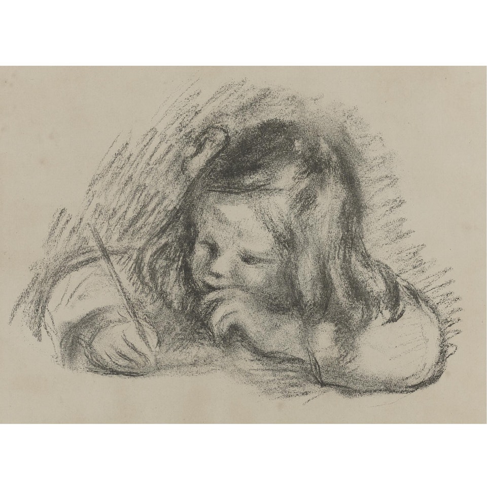 Le Petit Garçon Au Porte-plume (D., S. 55) by Pierre-Auguste Renoir
