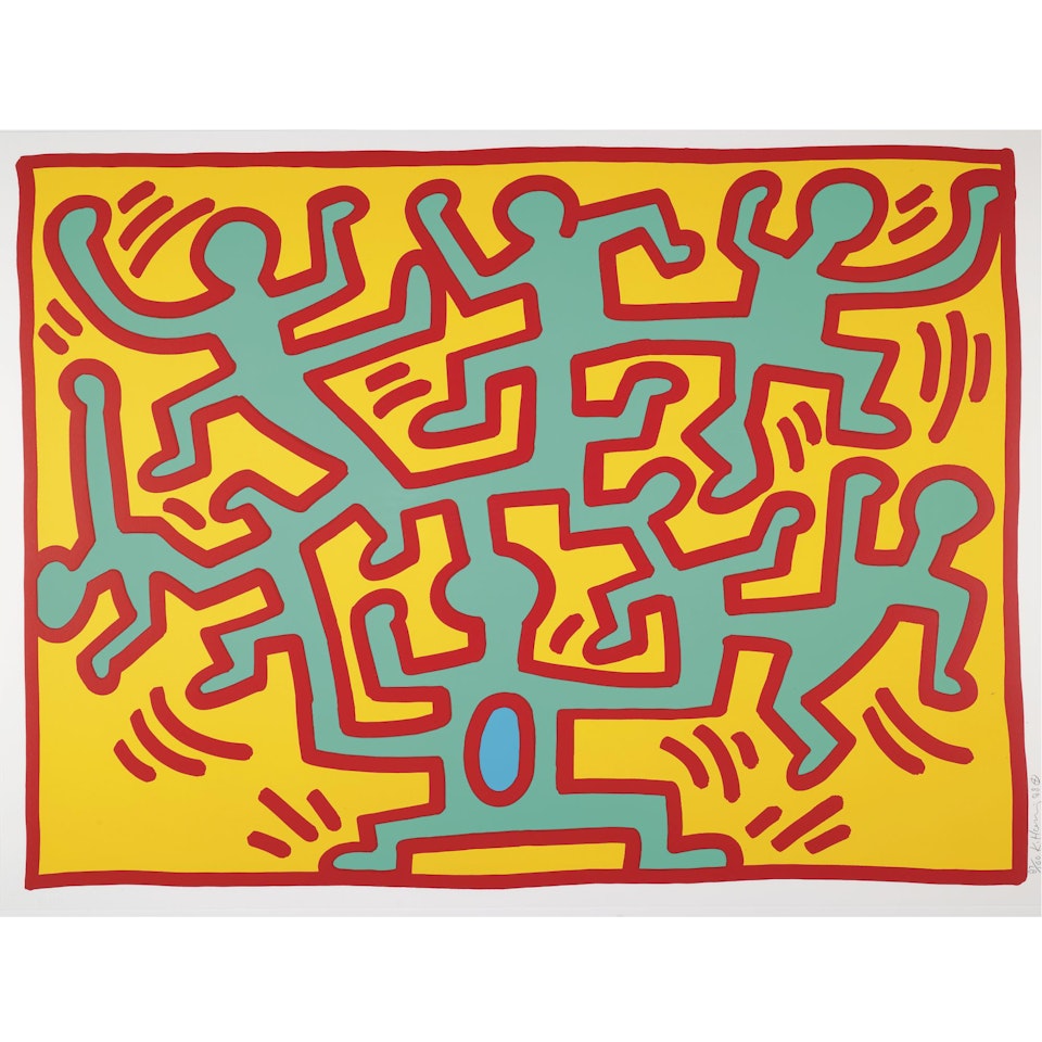 Growing: One Plate by Keith Haring