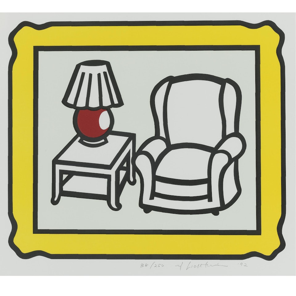 Red Lamp (C. 279) by Roy Lichtenstein